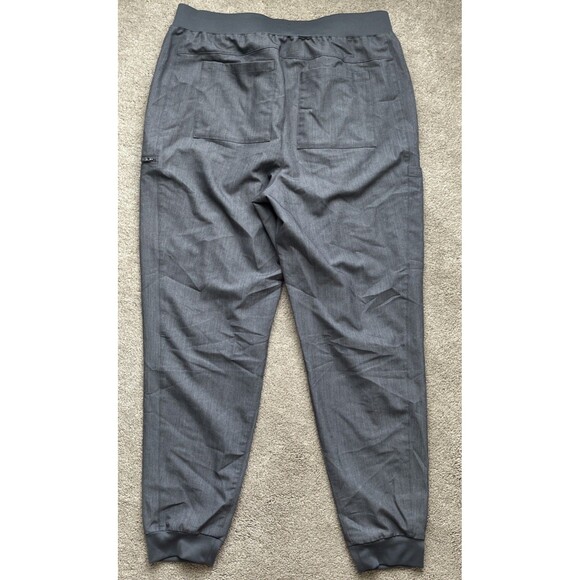 Fabletics Scrub Jogger Pants Womens Large High Rise On-Call Gray Nurse Medical - Picture 5 of 5